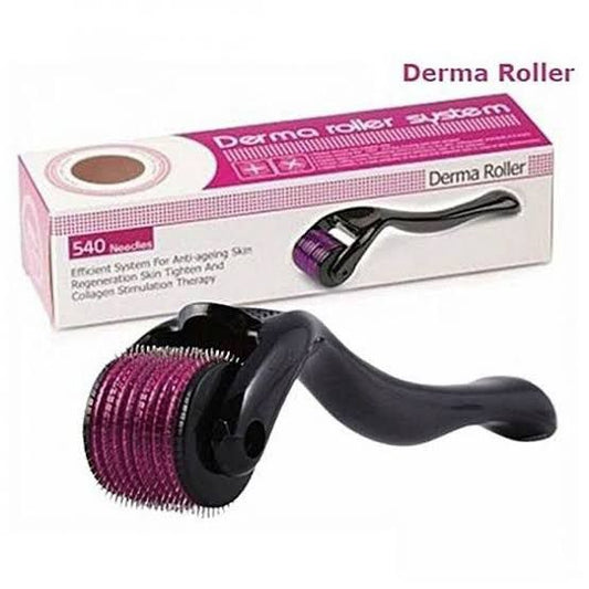 derma-roller-540-titanium-needle-facial-hair-therapy-microneedle-hair-regrowth-beard-growth-anti-hair-loss-treatment-thinning