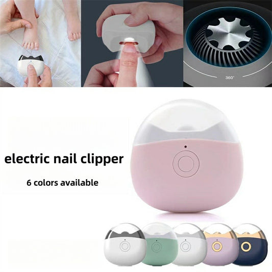 Automatic Electric Nail Clipper Trimmer For Elderly And Children Anti-Splash Home Use Nail Scissors (Random color)