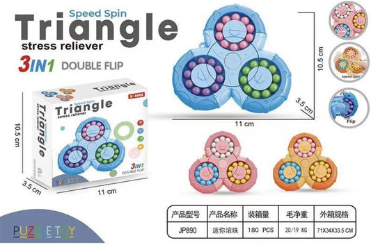 3-in-1-fidget-spinner-magic-bean-rotating-cube-toy-double-flip-triangle-bath-toy-brain-training-handheld-puzzle-toy-new-for-kids-random-color