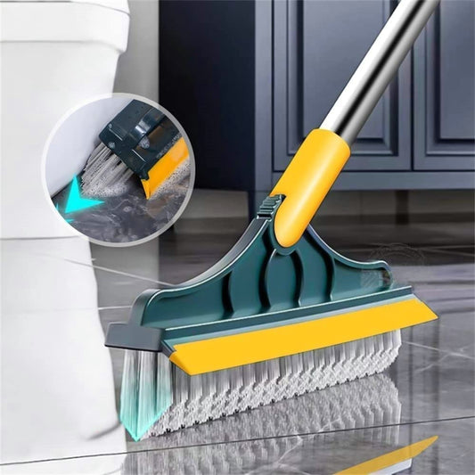Keep your home spotless with this 2-in-1 floor cleaning brush. Featuring a 120° rotatable head, it easily scrubs bathroom tiles, windows, and floors for effortless cleaning