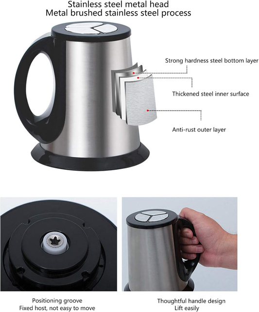 Falari 3L Electric Meat Grinder & Food Processor – Stainless Steel, 3-Speed