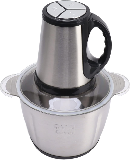 Falari 3L Electric Meat Grinder & Food Processor – Stainless Steel, 3-Speed