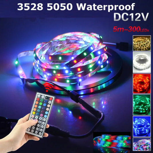 new-rgb-led-strip-top-quality-with-remote-and-12v-power-supply-multicolor