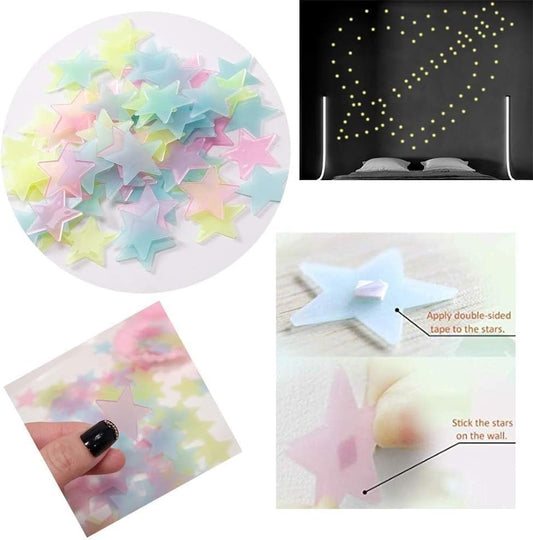 pack-of-100-3d-glowing-stars-for-ceiling-and-wall-decoration-luminous-night-sky-stickers-for-kids-rooms-bedrooms-and-nurseries-glow-in-the-dark-wall-decals-wit