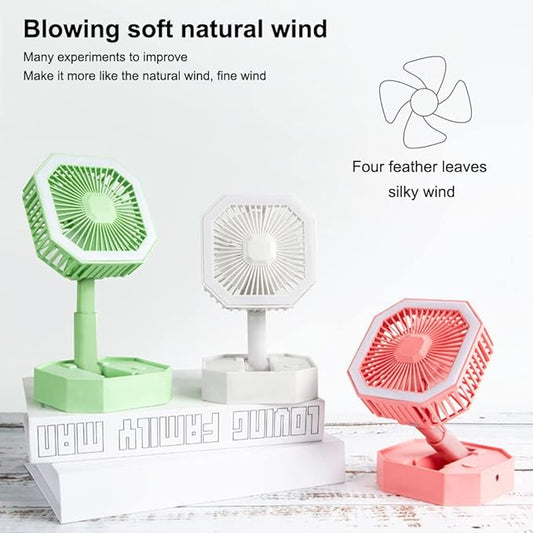 portable-folding-fan-desktop-fan-retractable-adjustable-table-cooling-plastic-fan-summer-outdoor-indoor-work-personal-with-night-light-random-colors