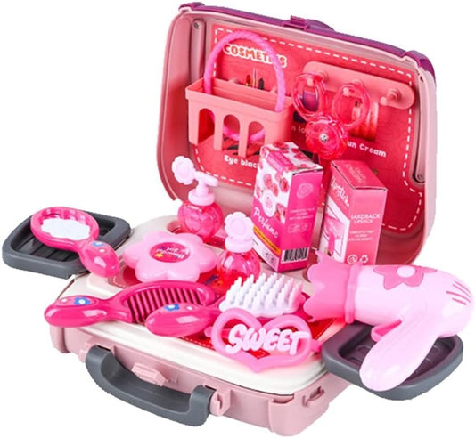 24-pcs-girls-fashion-beauty-salon-toys-early-education-toys-kids-makeup-kit-dress-up-pretend-play-with-toy-hairdryer-comb-portable-case-premium-gifts-for-toddler-girls-cosmetic-bag