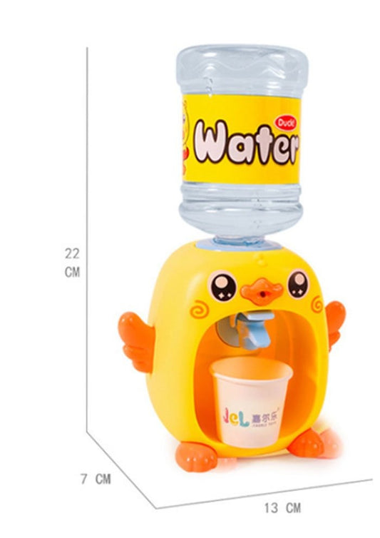 Mini Cute Simulation Duck Water Dispenser Set Toy – Educational Playhouse Drinking Fountain Toy for Kids | Pretend Play Furniture Gift - Random Color