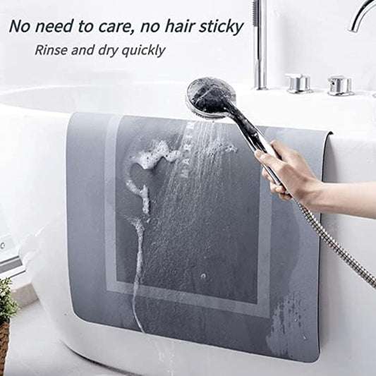 Best Quality Quick-Dry Non-Slip Home Mat – Absorbent, Washable Square Floor Mat for Bathroom, Kitchen & Entryway - Random Color