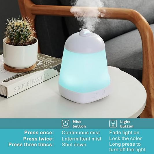 Cold Mist Aromatherapy Humidifier Electric Aroma Infuser for Home Bedroom Office 200ml (random color)