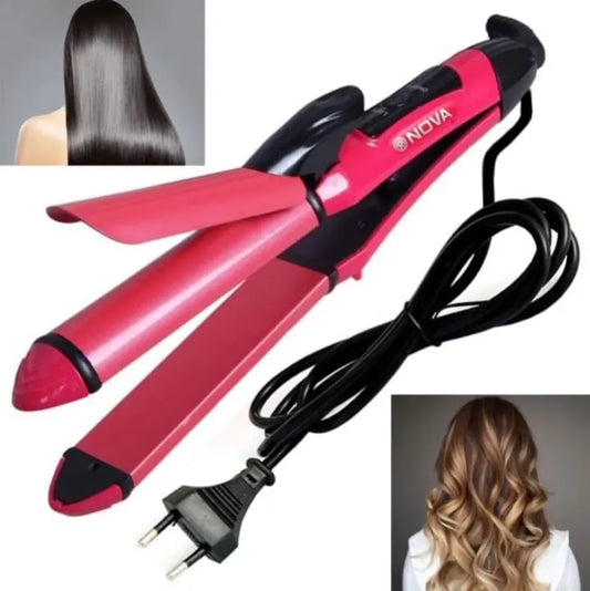 nova-2-in-1-hair-straightener-curler-model-nh-2009-quick-heat-up-ceramic-plates-for-smooth-straightening-effortless-curls-portable-dual-use-styling-tool-for-all-hair-types