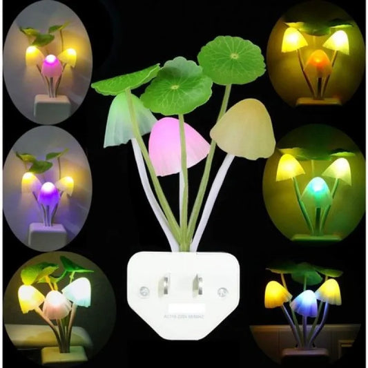 Mushroom LED Night Light For Home  ( random color )