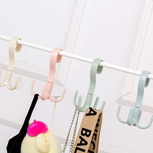 1-piece-multi-purpose-hook-four-claw-rotatable-coat-hooks-hanging-powerful-storage-rack-house-kitchen-pot-pan-hanger-scarf-hanger-random-color