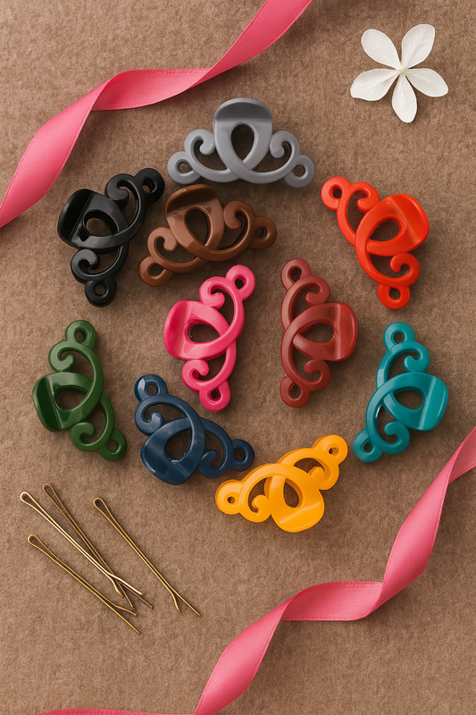 large-plastic-hair-catchers-6-piece-set-for-girls-multiple-colors