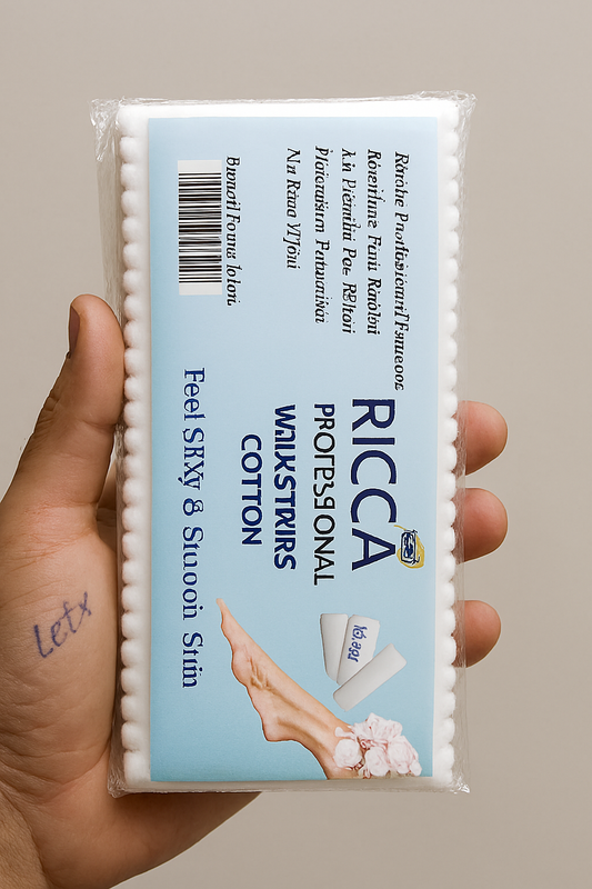 ricca-high-quality-cotton-non-woven-wax-strips-soft-smooth-shiny-skin-hair-removal-strips-for-face-arms-legs-body-easy-effective-use