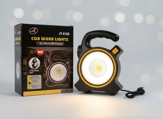cob-led-work-light-jy-819a-rechargeable-portable-torch-with-micro-usb-charging-ultra-bright-illumination-durable-design-for-home-car-outdoor-use