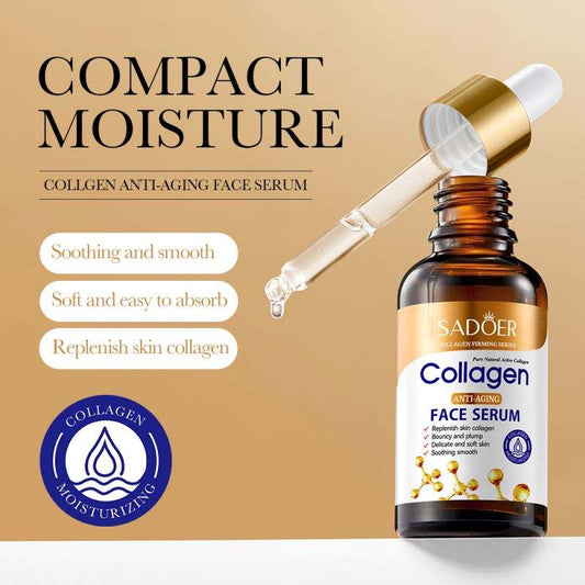 sadoer-collagen-serum-skincare-facial-essence-liquid-firming-moisturizing-soothing-nourishing-face-serum-skin-care-30-ml