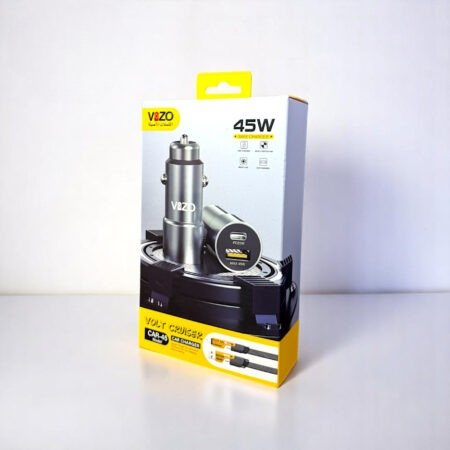 car45-volt-series-dual-port-smart-car-charger-with-v999-4-in-1-cable-car-charger-portable-charger-for-car-vizo-car-charger-vizo-car45