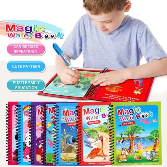 magic-water-coloring-book-for-toddlers-reusable-water-painting-book-with-pen-random-design-educational-travel-toy-for-kids