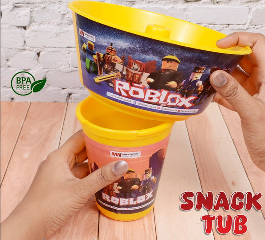 2-in-1-snack-tub-with-straw-glass-for-kids-frozen-barbie-unicorn-encanto-roblox-characters-for-kids-random-color-character