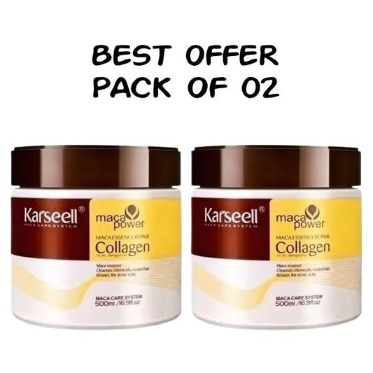 pack-of-02-sealed-packed-karseell-hair-mask-collagen-treatment-cream-argan-oil-maca-essence-16-9-oz-500ml