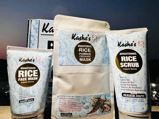 03-pcs-kashees-organic-brightening-rice-skincare-kit-natural-face-care-set-with-organic-rice-extract-for-radiant-even-toned-and-hydrated-skin