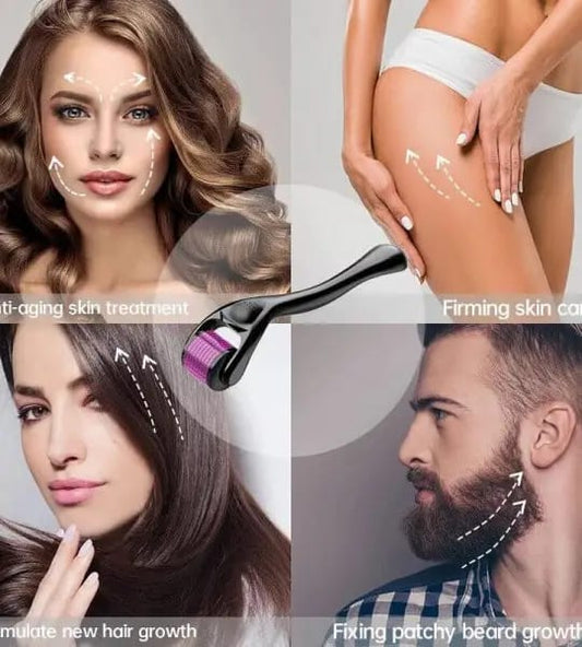 pack-of-2-derma-roller-facial-hair-therapy-microneedle-hair-regrowth-beard-growth-anti-hair-loss-treatment-thinning