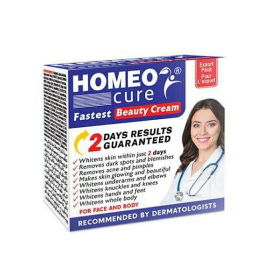 Pack of 2 Homeo Cure Whitening Beauty Cream Highly Concentrated Skincare Cream 30g