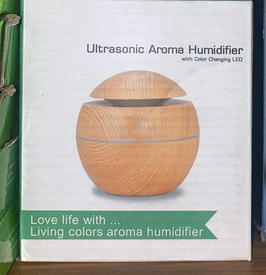 Essential Oil Diffuser Aroma Air wood Humidifier with Colorful Change mist maker for home (random color)