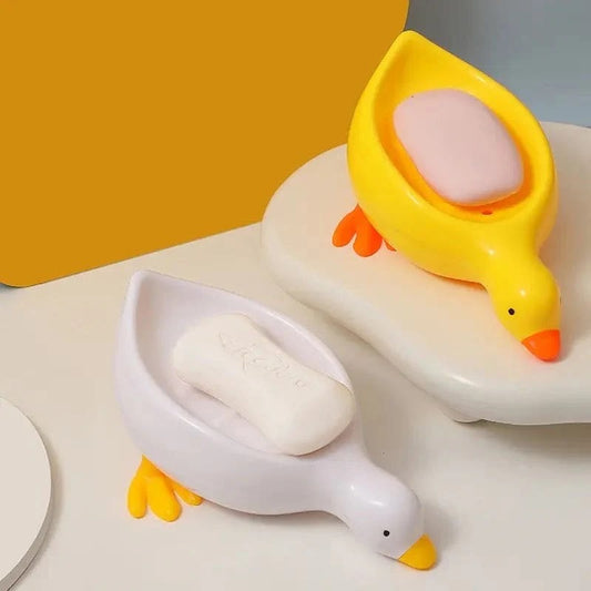 1-pc-duck-soap-holder-cute-soap-drying-rack-kitchen-bathroom-shelf-floor-type-soap-holder-portable-countertop-soap-organizer-soap-case-for-shower-bathroom-kitchen-random-color
