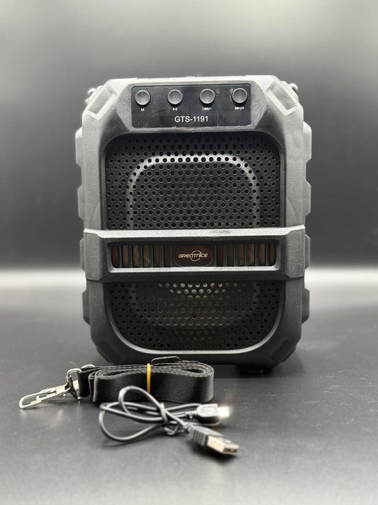 gts-1191-10w-wireless-portable-bluetooth-speaker-with-6-5-subwoofer-fm-radio-1200mah-battery-loud-volume-usb-aux-tf-support-belt-strap-for-outdoor-travel-party-picnic-camping-use