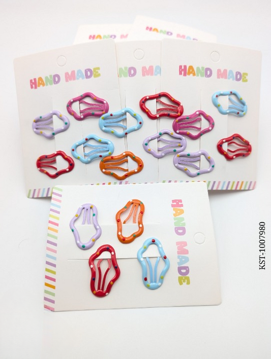 4-piece-multicolor-hair-clip-card-kids-accessories-hair-pin