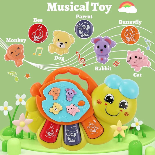 toey-play-baby-toy-with-caterpillar-for-12-months-musical-piano-keyboard-with-songs-lights-and-animal-sounds-interactive-toys-for-early-learning-gifts-for-little-kids-boys-girls-1-year