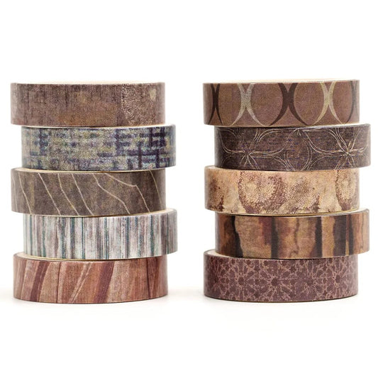 songdao-10-rolls-fantasy-washi-tape-set-texture-arts-adhesive-tapes-basic-patterns-decorative-masking-tape-sets-for-craft-kids-scrapbook-diy-gift-wrapping-style-four