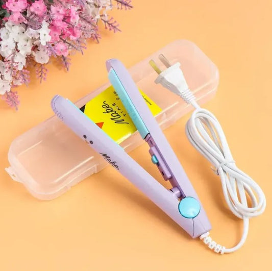 mini-hair-straightener-lightweight-amp-portable-travel-styling-tool-medium-heat-highlow-speed-settings-corded-electric-multicolor-abs-plastic