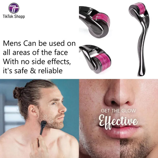 derma-roller-540-titanium-micro-needles-for-beard-growth-and-hair-loss-0-5mm-smoothen-skin-reduce-fine-lines-face-roller-best