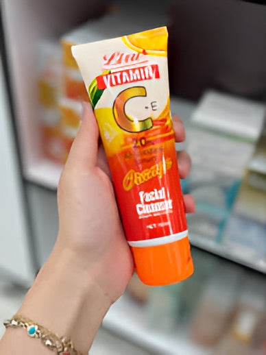 liru-orange-facial-cleanser-120ml-professional-care-with-vitamin-ce-orange-extract-for-brightening-deep-cleansing-daily-skincare-original