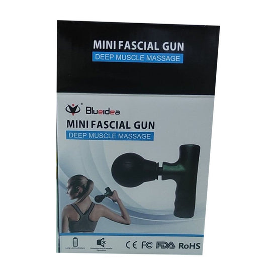 Black Mini Fascial Gun – Portable Deep Muscle & Face Massager for Gym and Home Use