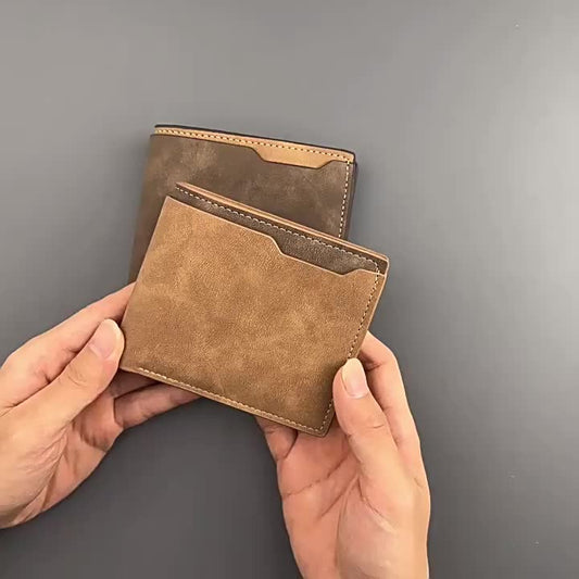Men’s Leather Wallet with Card Holder, Money Clip & Coin Pocket – Slim Bifold Design for Daily Use, Premium Quality Wallet for Men