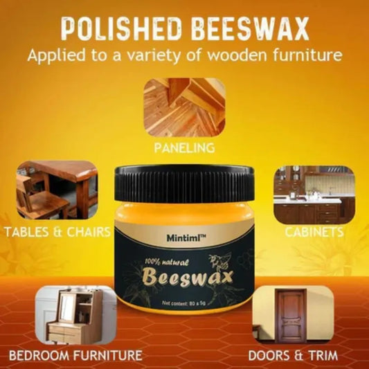Beewax Furniture Polish 85ml - Beewax Wood Polish & Shiner - Wooden Table, Chair, and Floor Cleaner(liquid base)
