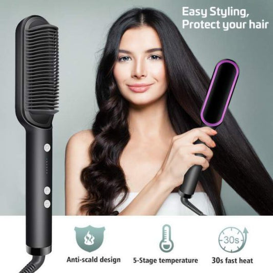 hqt-909b-electric-hair-straightening-brush-professional-fast-heating-styler-random-color