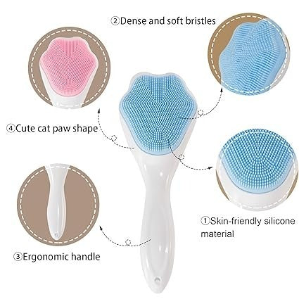 1-pcs-silicone-face-scrubber-exfoliating-brush-manual-handheld-massager-facial-cleansing-and-blackhead-scrubber-soft-bristles-for-face-skincare-random-color-3