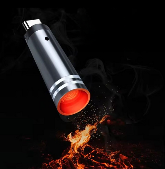Portable USB Cigarette Lighter – Windproof, Rechargeable, One-Touch Ignite