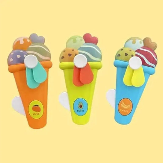 handheld-ice-cream-cone-toy-fan-for-kids-cute-cartoon-design-safe-soft-blades-portable-mini-fan-for-summer-play-cooling-random-color