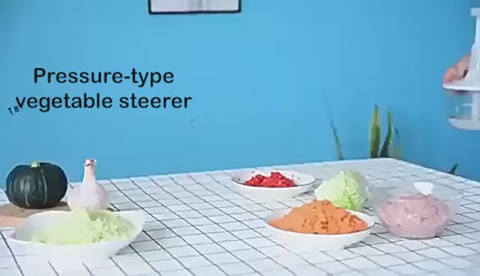 Heavy-Duty Manual Food Chopper & Vegetable Grater – 2L Metal Body