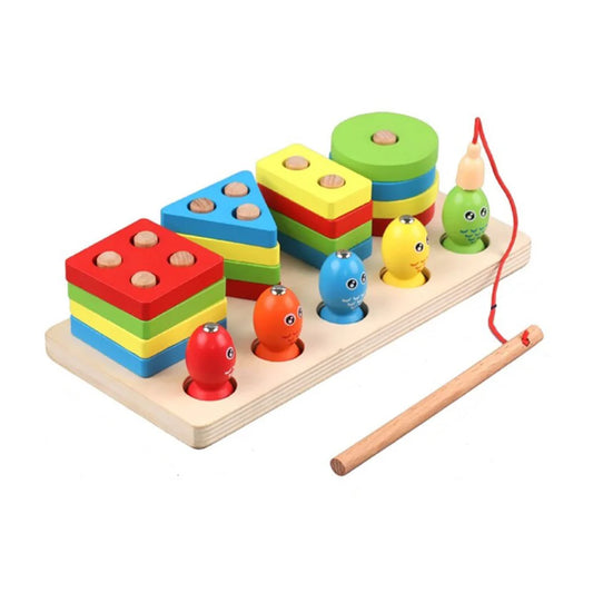 wooden-fishing-four-post-geometric-shape-sorter-with-magnetic-fishing-game-random-color